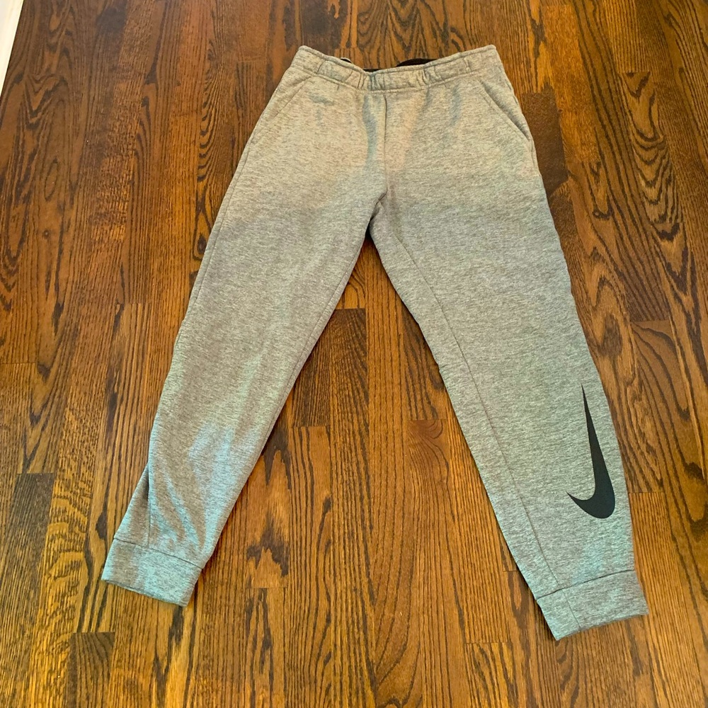Nike Mens L Dri-Fit grey joggers
